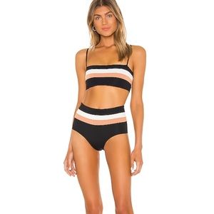 L*Space Portia Stripe High Waisted Bottom
